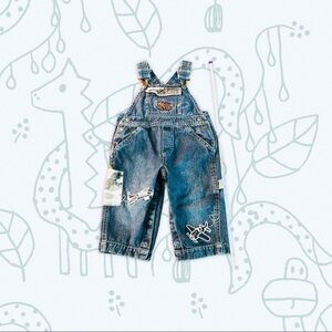 LITTLE LEGENDS - BOYS SIZE 12 MOS DENIM OVERALLS